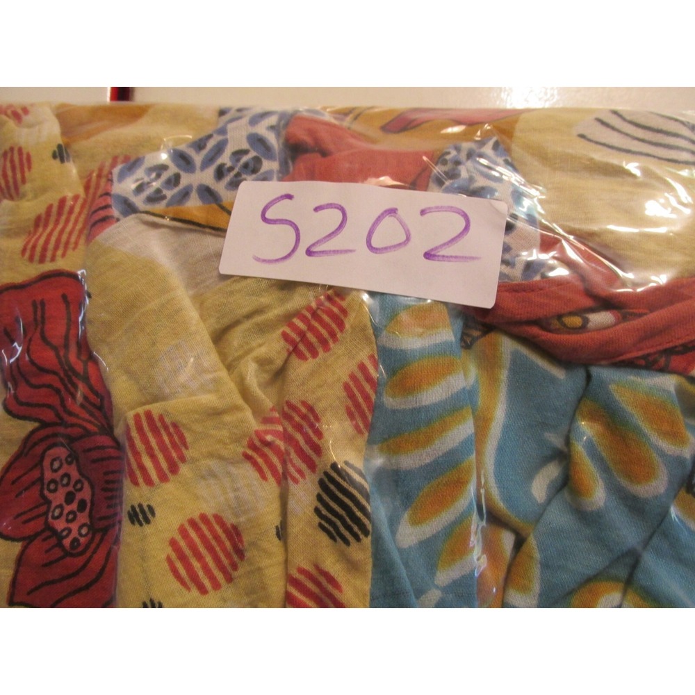 Tunic Top Boho Patchwork Women Large Multicolor Flowy Whimsical Cotton Hippie - Picture 10 of 10